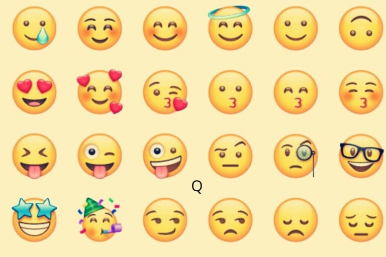 diferentes emoticonos expresando distintas emociones.